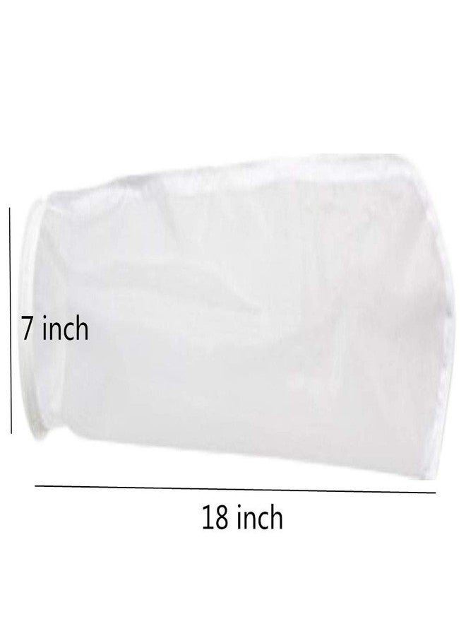 Honritone 2Pack Nylon Monofilament Mesh Filter Socks NMO 400 Micron - 7 Inch Ring by 18 Inch Long - Water Liquid Filter Bags for Aquarium, Industrial, Chemical (400 Micron 7 x 18 Inch Nylon) - Image 4